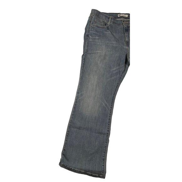 Levi 515 Jeans Women’s Denim 5-Pocket Bootcut Leg Classic Fit Blue 14 Short - Picture 4 of 14